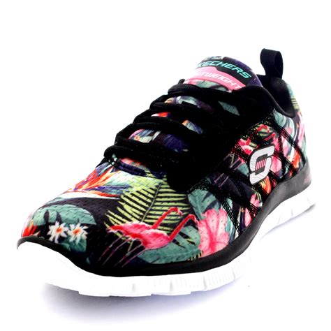 skechers floral sneakers for women.